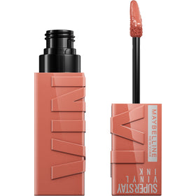 Maybelline vinyl ink front packaging showing shade and glossy finish benefit
