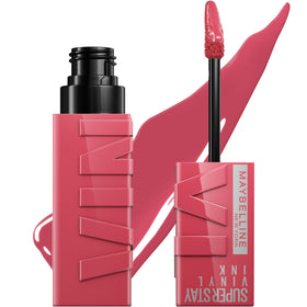 MAYBELLINE front packaging showing shade Sultry and glossy finish benefits