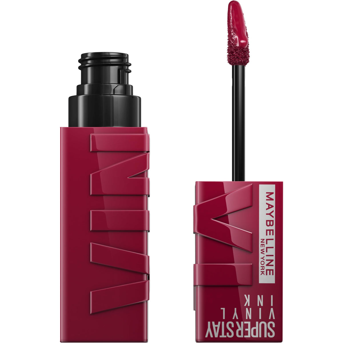 Maybelline front packaging showing product and shade, clear display of brand and color payoff