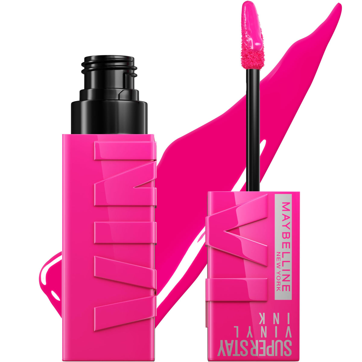 MAYBELLINE front packaging showing Vinyl Ink tube and shade label for immediate recognition and choice
