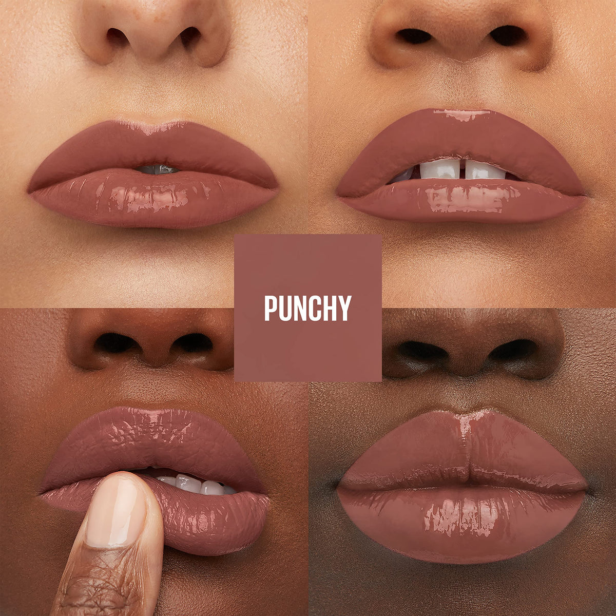 MAYBELLINE swatches on arm displaying shade range and true-to-color payoff