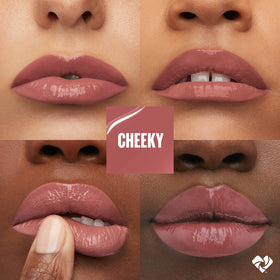MAYBELLINE close-up texture view highlighting smooth glossy finish