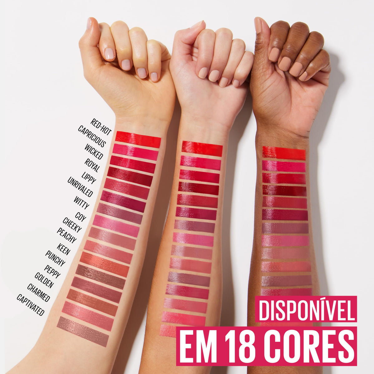 Maybelline texture swirl highlighting vinyl shine and smooth consistency