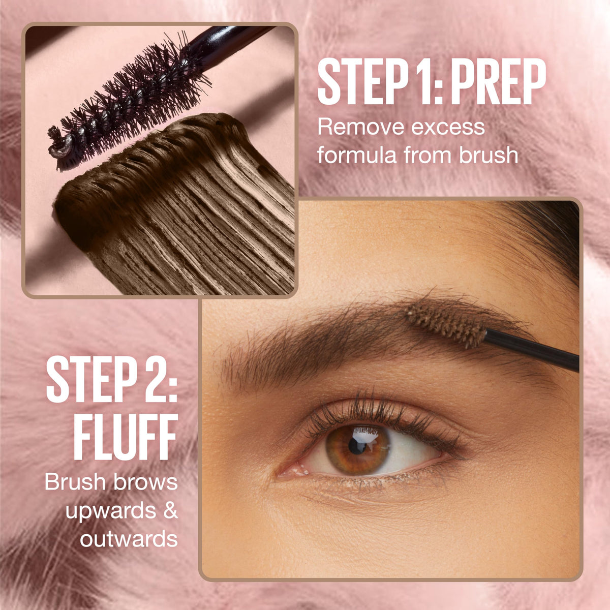 Maybelline Superfluff Black Brown tube label clear for picking correct shade benefit