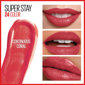 MAYBELLINE Super Stay 24 balm end texture showing moisturizing finish and comfort