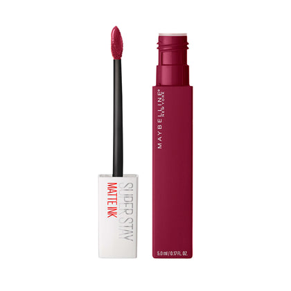 Maybelline SuperStay Founder front packaging shows bottle and label, bold color benefit