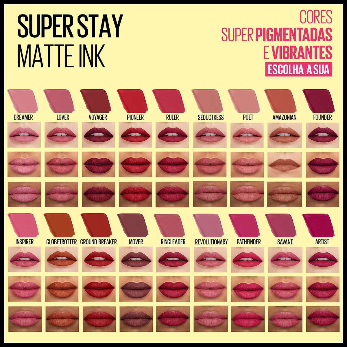Maybelline SuperStay Founder worn on lips in evening setting for long-wear confidence