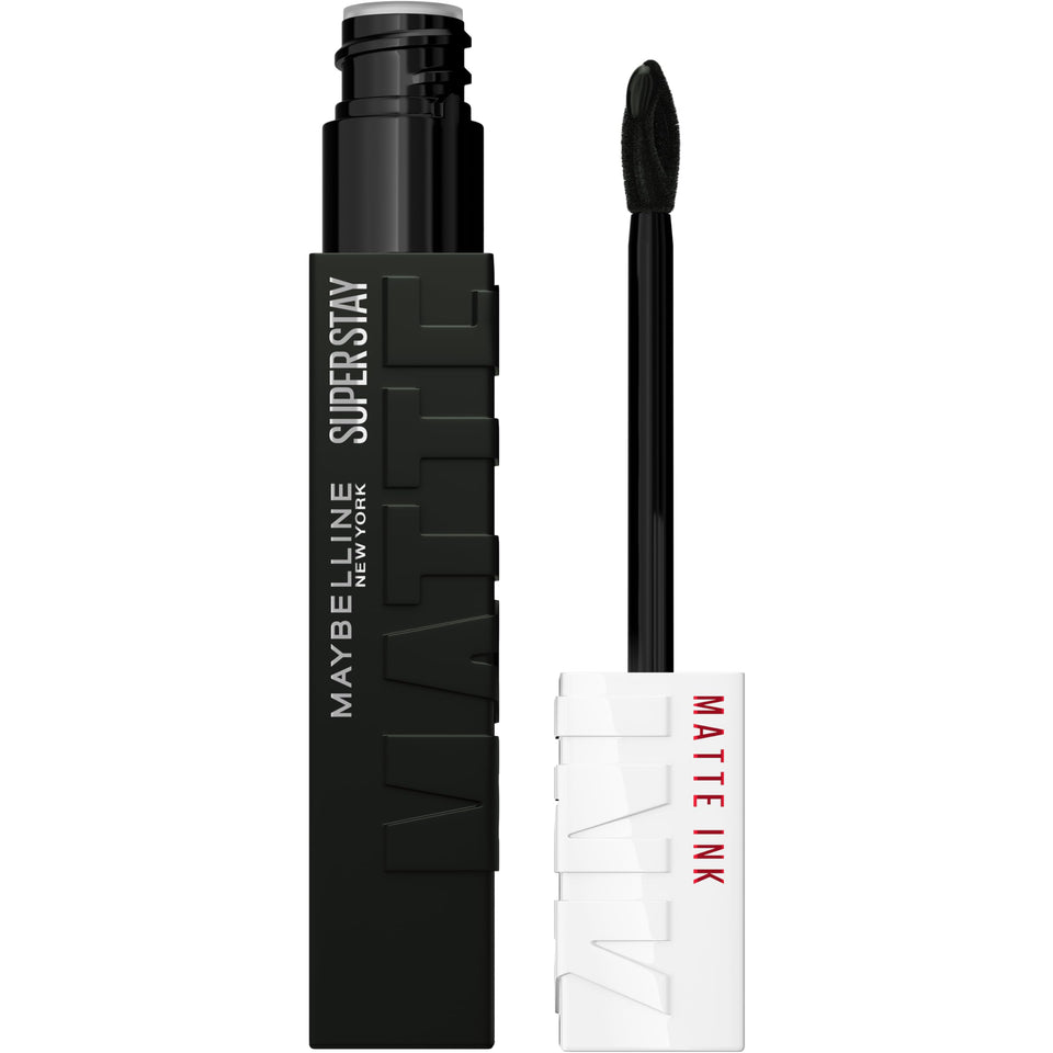 Maybelline SuperStay front packaging showing Thrill Seeker color and benefit