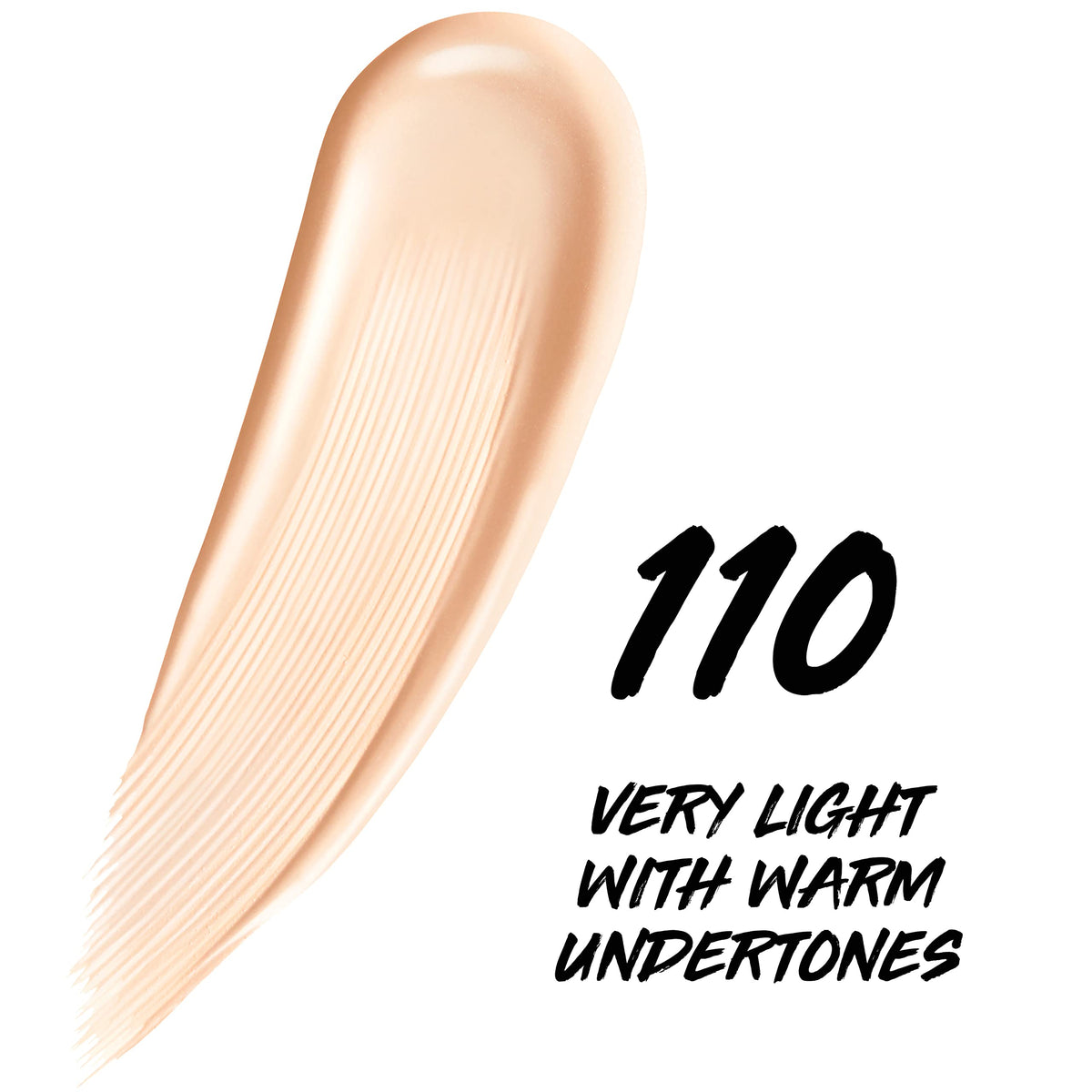 Maybelline swatch on arm for shade 110 demonstrating true color match and coverage