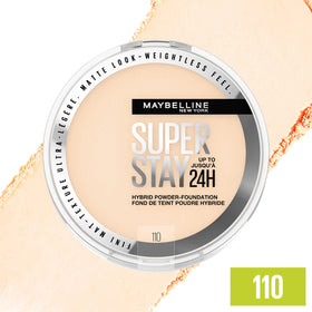 MAYBELLINE shade 110 swatched on forearm to show color match benefit