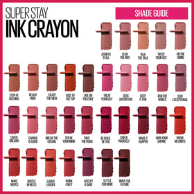 MAYBELLINE swatches on arm showing high-pigment Apple Red payoff