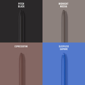 MAYBELLINE Tattoo Studio application on model eye showing smooth glide and blendability