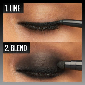 MAYBELLINE Tattoo Studio evening look lifestyle image showing long-lasting smudge-proof effect