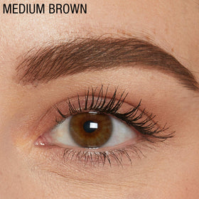 Maybelline before and after brow comparison showing fuller, natural shaped brows benefit