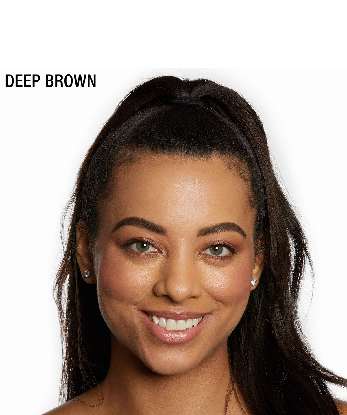 MAYBELLINE before and after brow transformation demonstrating fuller arches
