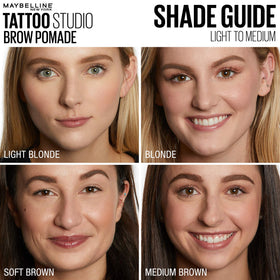 MAYBELLINE before and after brows showing fuller natural effect