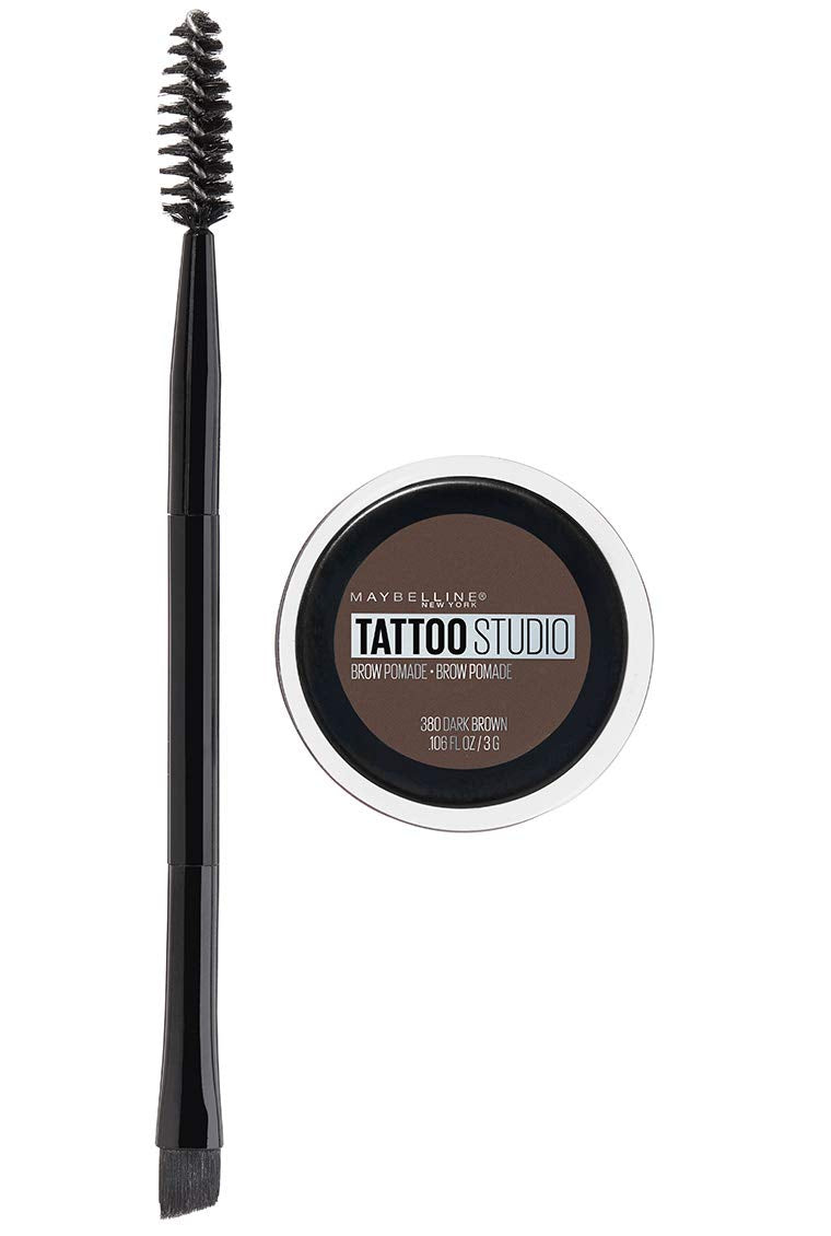 MAYBELLINE front packaging showing compact brow pomade and label benefits