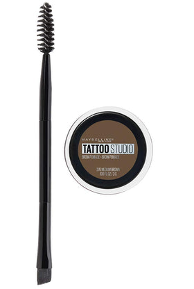 Maybelline pomade front packaging showing shade and compact design, long‑wear benefit