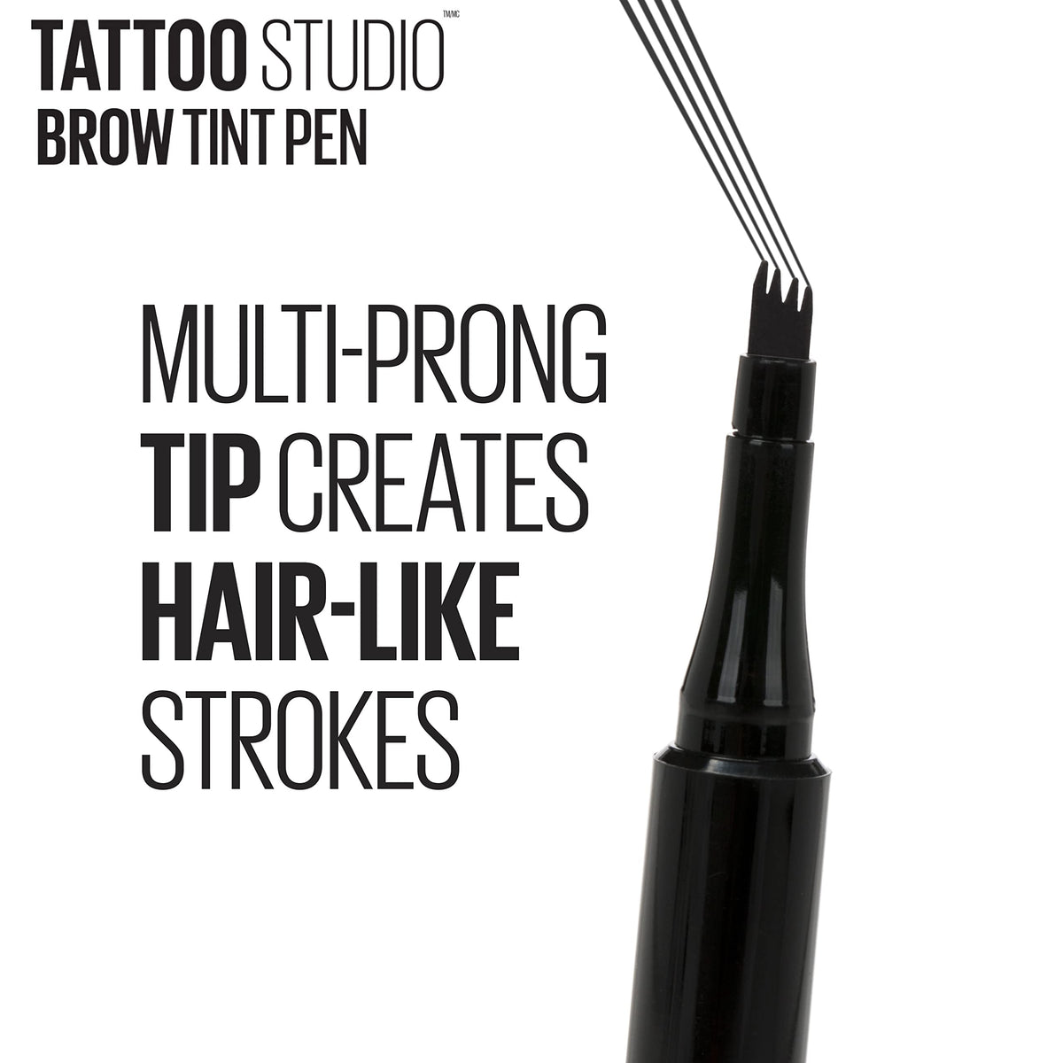 Maybelline pen held in hand to show compact size and travel-friendly benefit