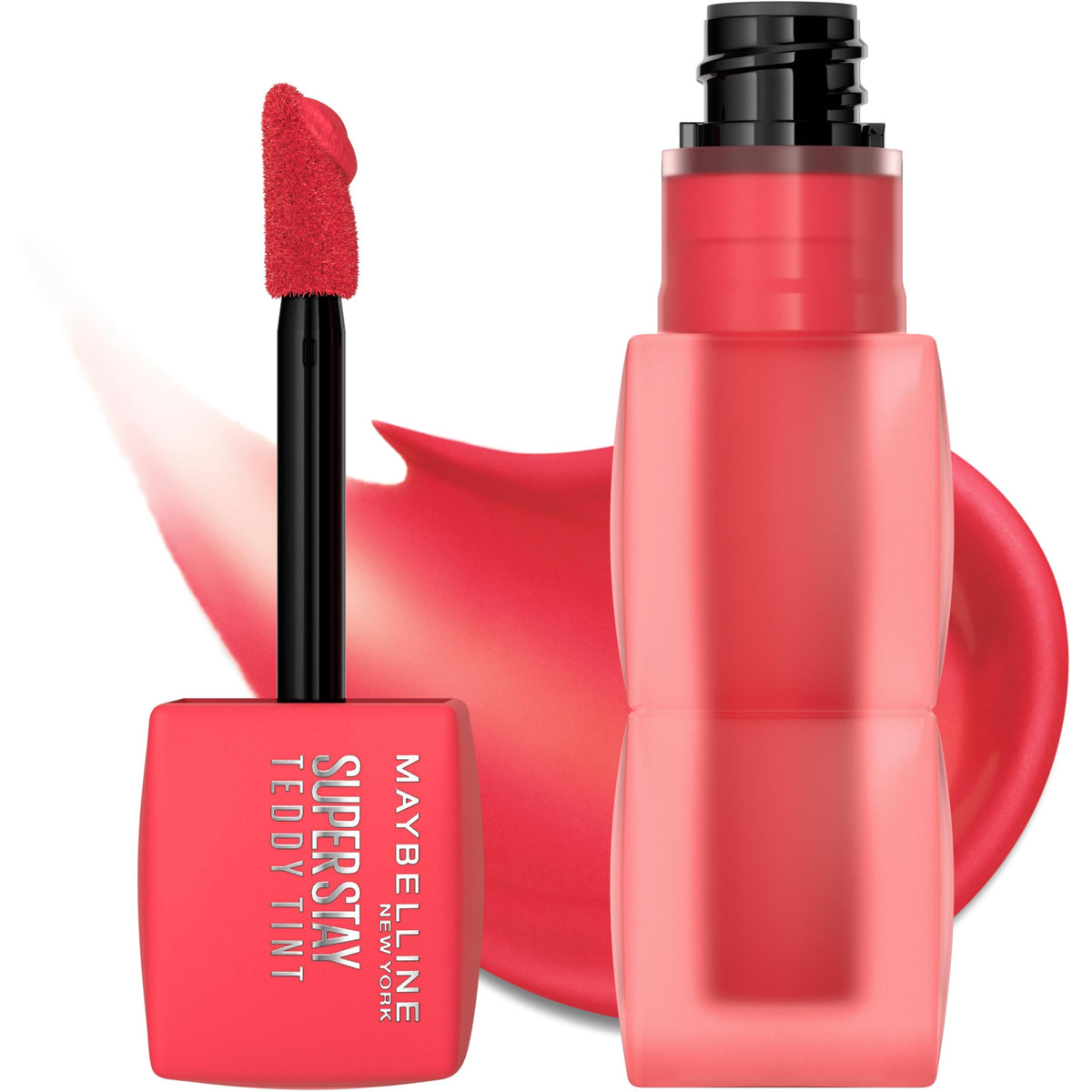 MAYBELLINE side label close-up of ingredients and vegan formula details