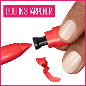 MAYBELLINE texture stroke on hand illustrating creamy matte finish