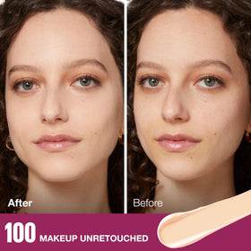MAYBELLINE creamy texture swatch demonstrating smooth, buildable coverage
