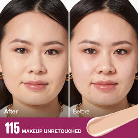 Maybelline concealer texture swatched on skin demonstrating smooth blendability