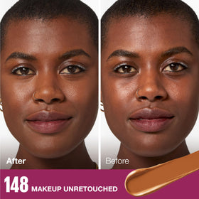Maybelline concealer texture swirled on skin showing blendable finish and natural coverage