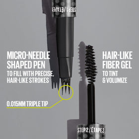 Maybelline tinted gel applicator detail adding volume and tint for fuller brows