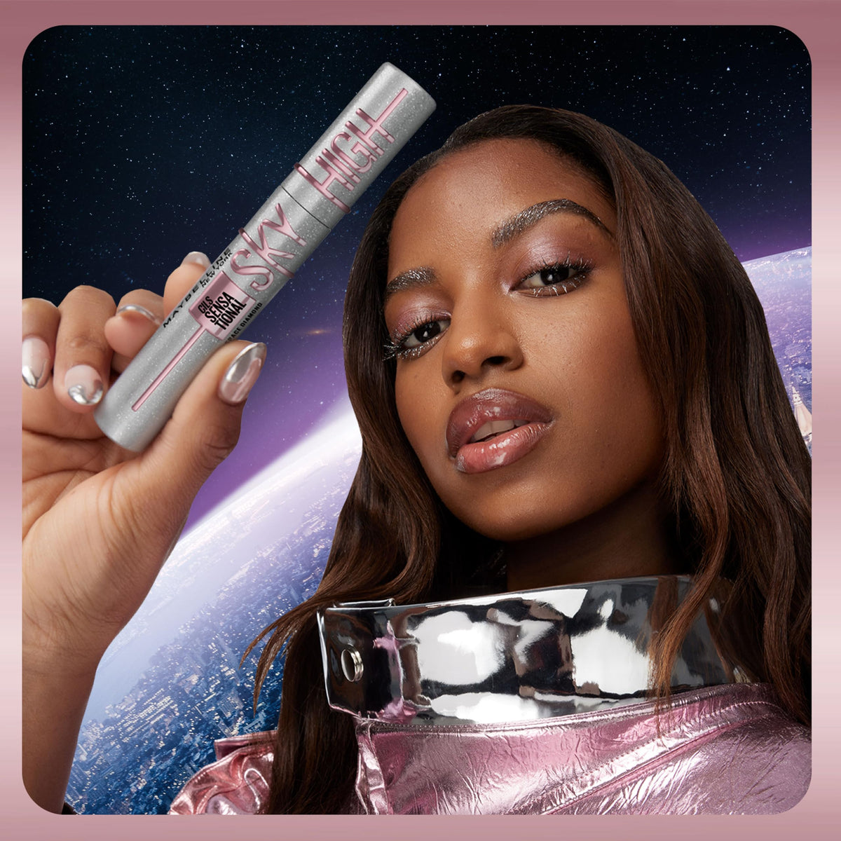 Maybelline tube scale size comparison showing full-size value and travel friendliness