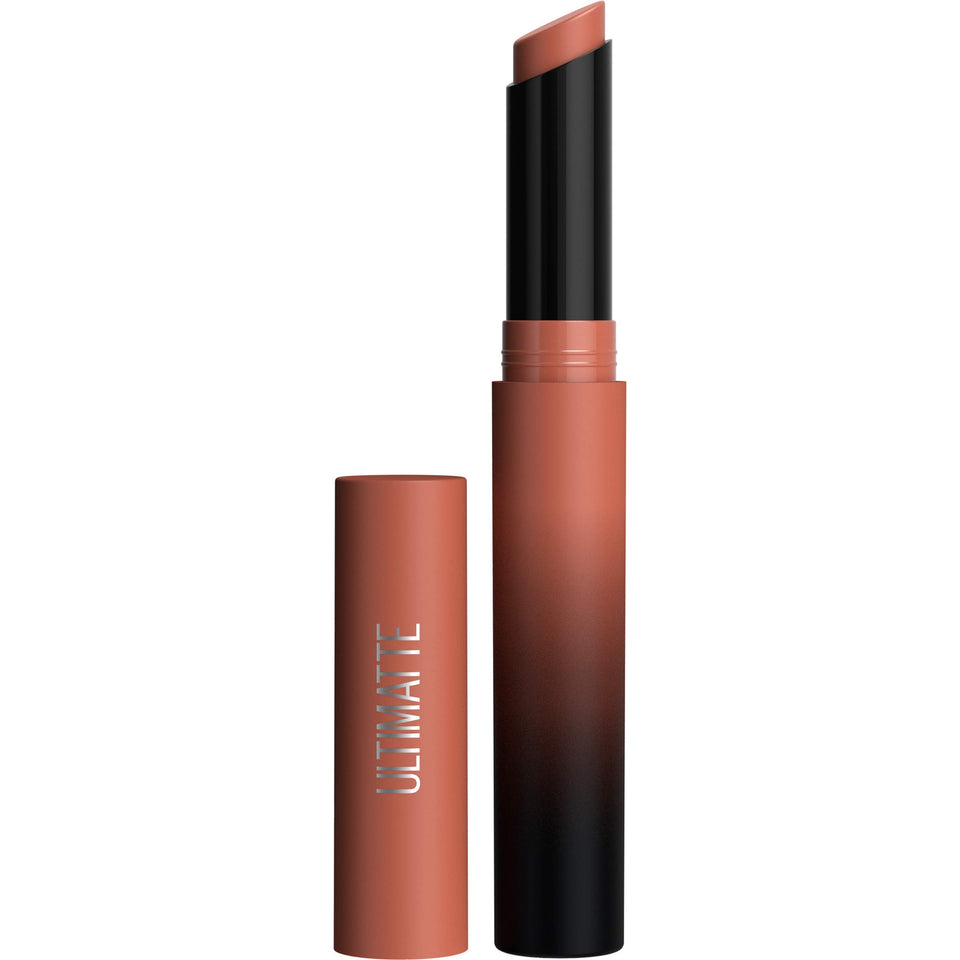 MAYBELLINE front packaging showing More Taupe shade and bold matte finish