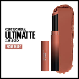 MAYBELLINE closeup of lips wearing More Taupe for smooth matte look