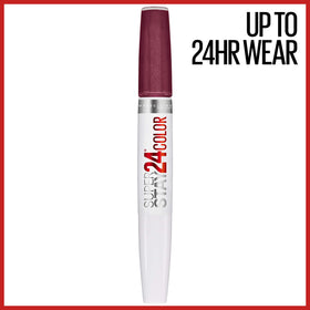 MAYBELLINE applicator tip delivering precise purple pigment
