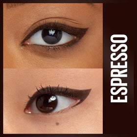 Maybelline Unstoppable tip close-up showing self-sharpening point for precise lines