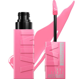 MAYBELLINE front packaging showing product and shade—clear branding and vibrant color