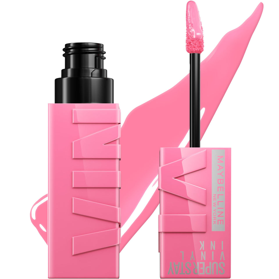 MAYBELLINE front packaging showing product and shade—clear branding and vibrant color