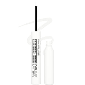 MAYBELLINE front packaging showing White Canvas waterproof eyeliner benefits