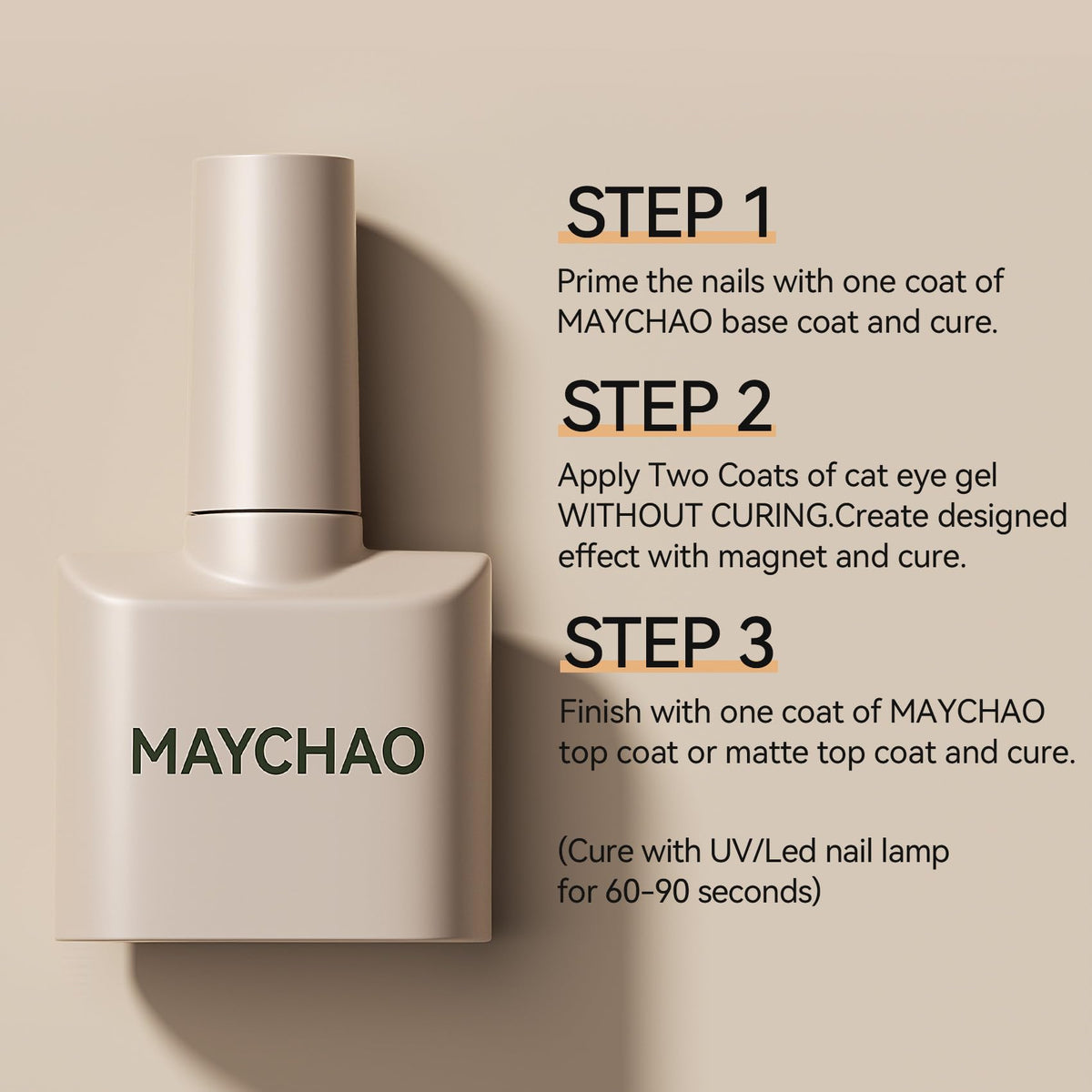 MAYCHAO close-up of holographic shimmer highlighting reflective depth
