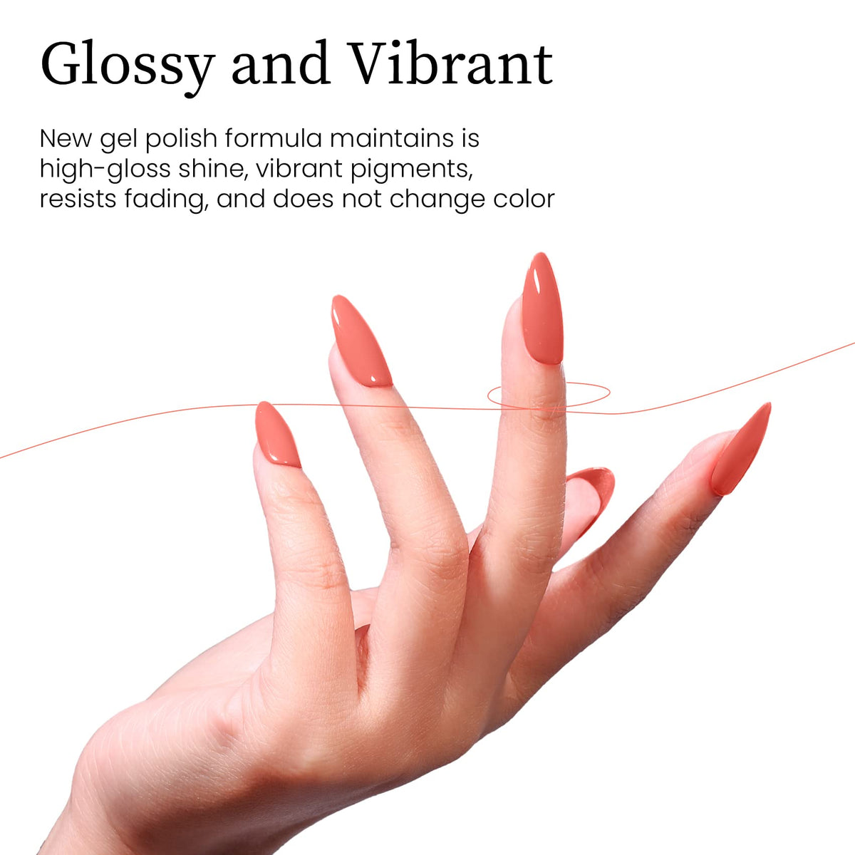 MAYCHAO gel texture sheen detail highlighting high-shine durability benefit