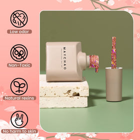 MAYCHAO bottle beside everyday items showing compact 15ml portable size