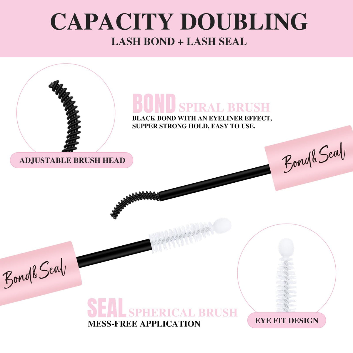 Mayhug lash application in use demonstrating accurate cluster placement benefit