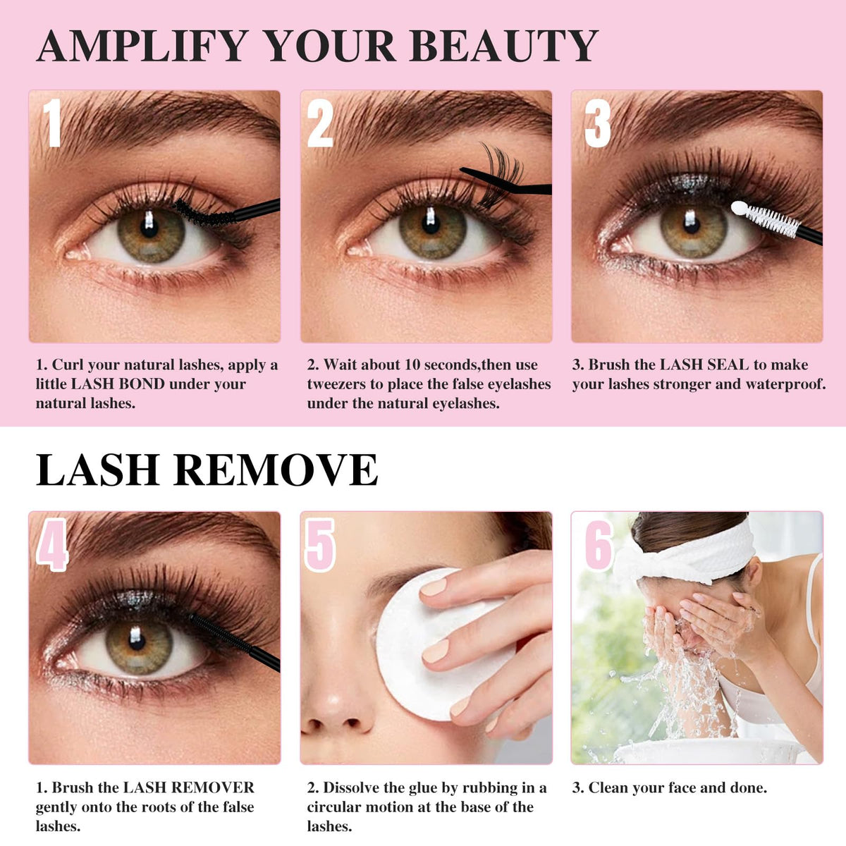 Mayhug lifestyle bathroom vanity setup conveying everyday waterproof lash wear confidence