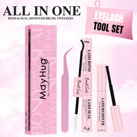 Mayhug tweezer with integrated brush smoothing clusters for natural finish