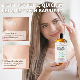 A few drops of MAYJAM glycerine mixed into conditioner to boost hair moisture and shine