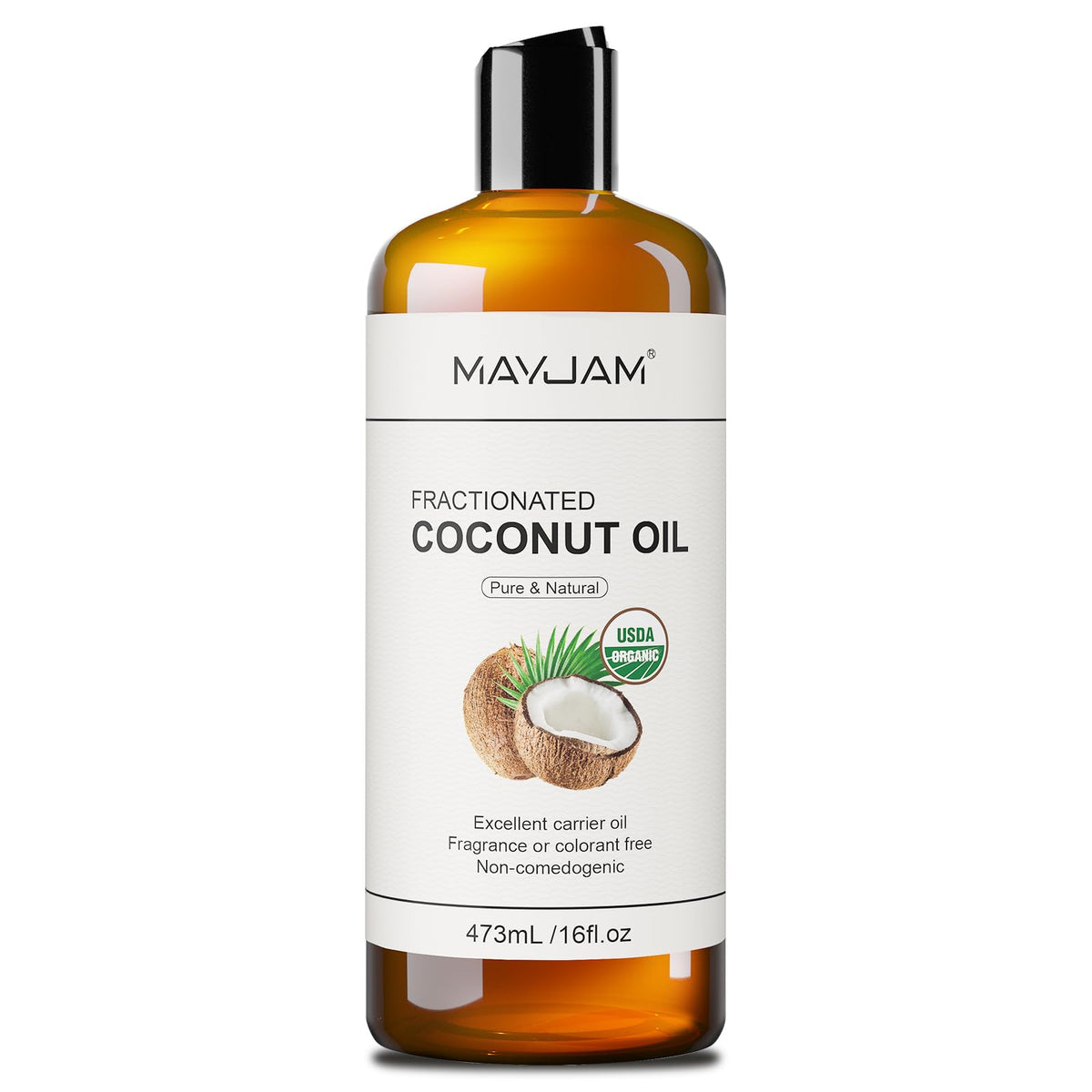 MAYJAM front bottle 16oz showing label and size benefits