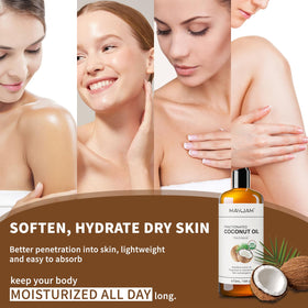 MAYJAM applied to hair ends to show conditioning benefits