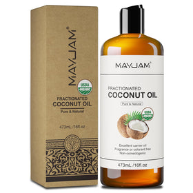 MAYJAM with fresh coconuts showing organic sourcing benefit