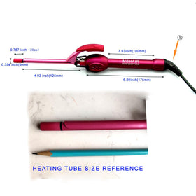 MBHAIR close-up of tourmaline ceramic barrel for even heat and smoothness