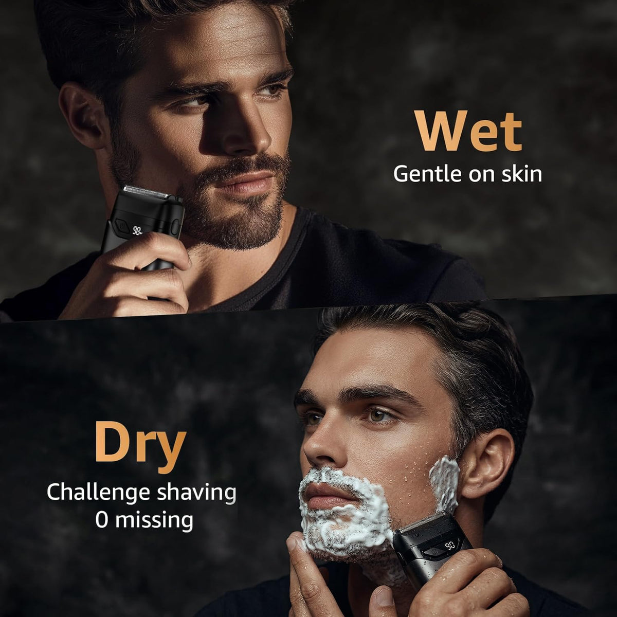 Mbzoey trimmer shaping sideburns demonstrating precision edging and styling benefit