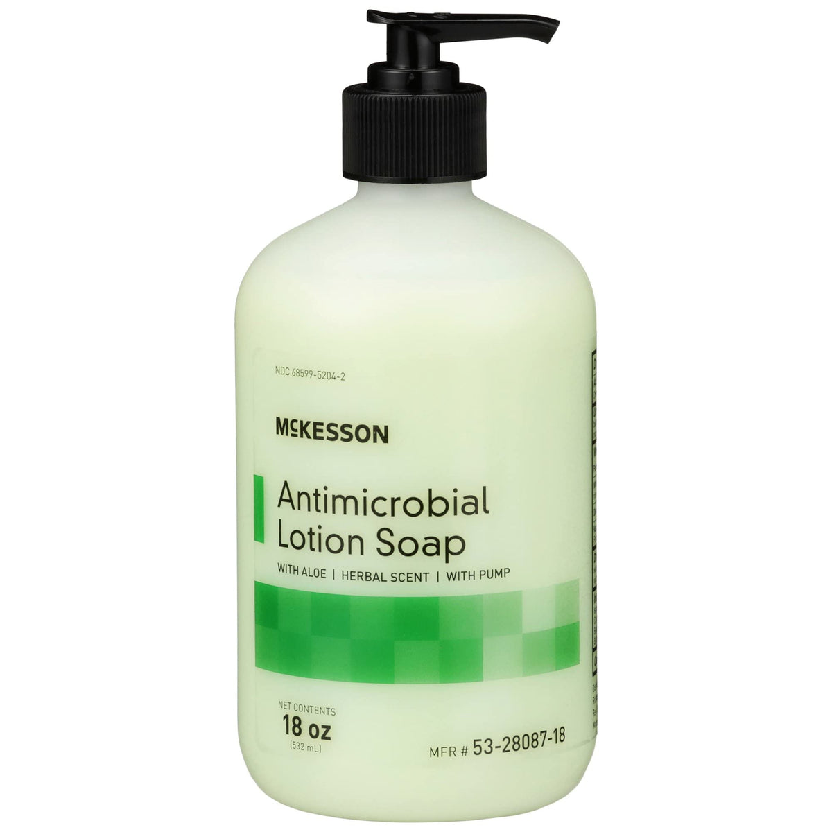 McKesson front packaging showing label and 18 oz size for clear identification and convenience